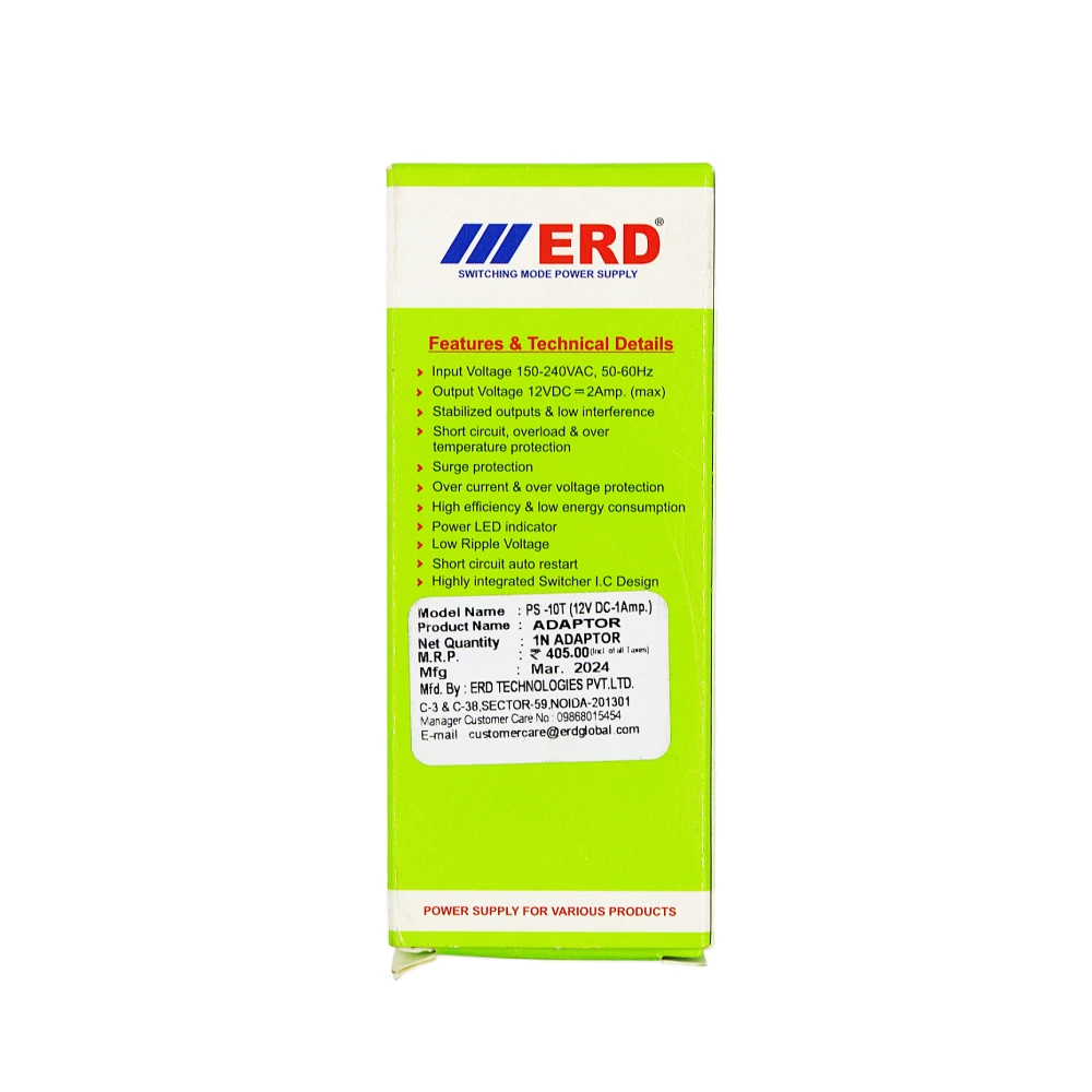 ERD Power Supply 12v/1a DC Output 1ch (PS10T) view 4